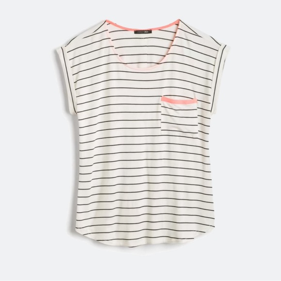 Papermoon One Pocket Button Back Knit Tee - Picture 1 of 9